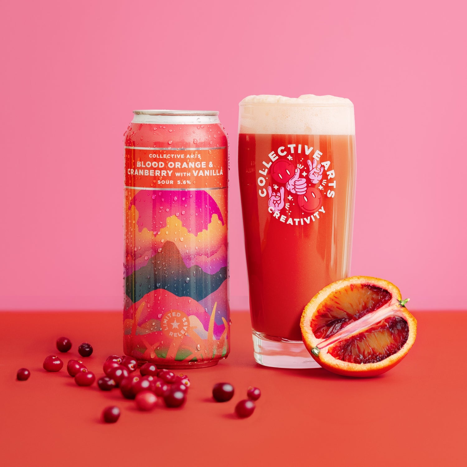 Blood Orange & Cranberry with Vanilla Sour