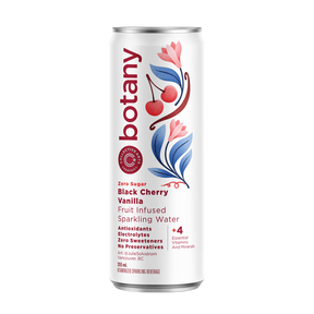 Botany Black Cherry & Vanilla Fruit Infused Sparkling Water