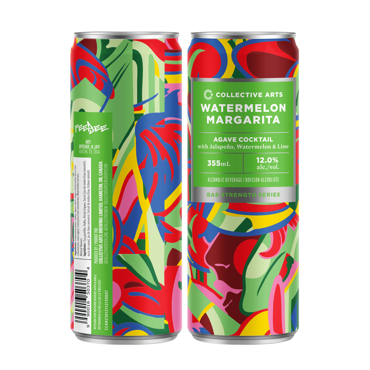 Watermelon Margarita Bar Strength Cocktail