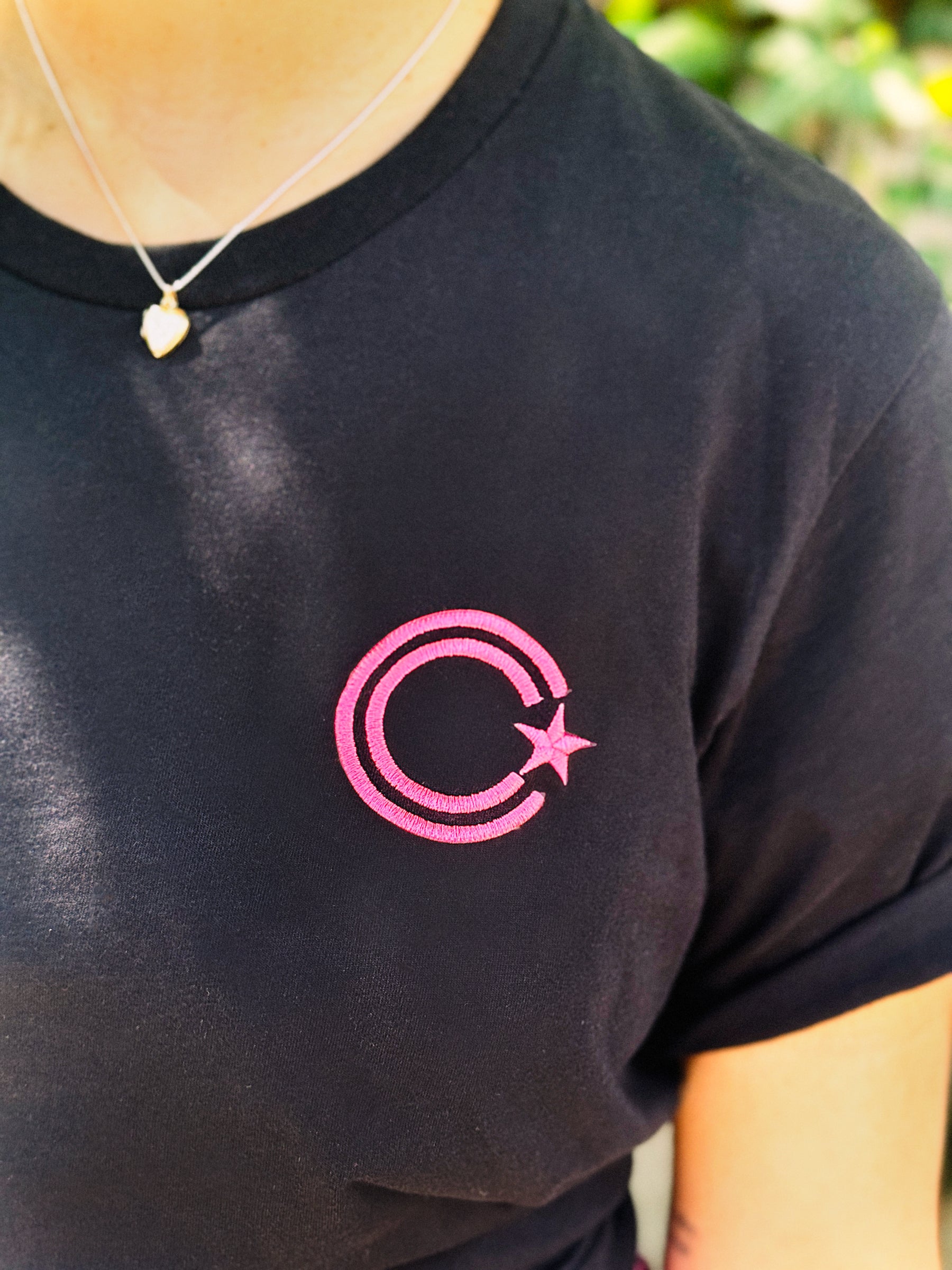 C-Star Tee - Pink & Black