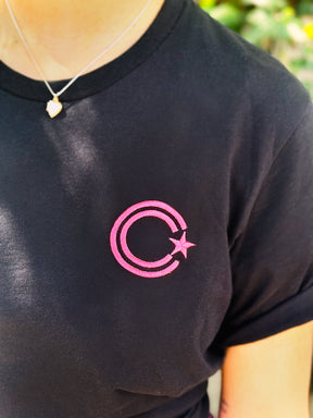 C-Star Tee - Pink & Black