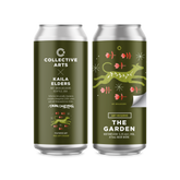 Two cans of Collective Arts, Art Reserve beer with art by Kaila Elders