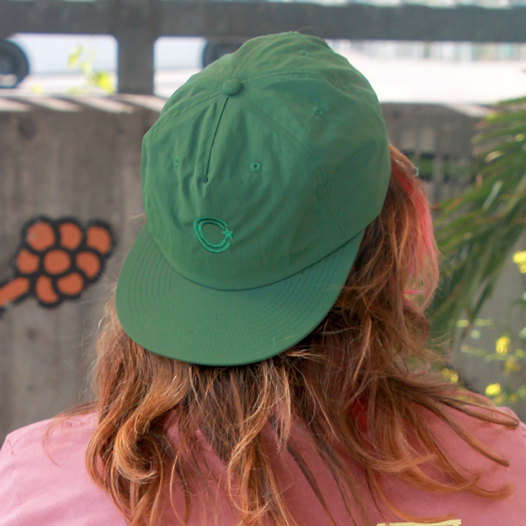 Collective Arts C-Star Woven Snapback | Forest Green